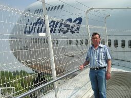 Auf dem Fl&uuml;gel der Boeing 747